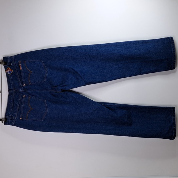 Vintage 90's Western Posted Slim Lowered Mid-Rise Tapered Leg Size 15/16 - Picture 8 of 17